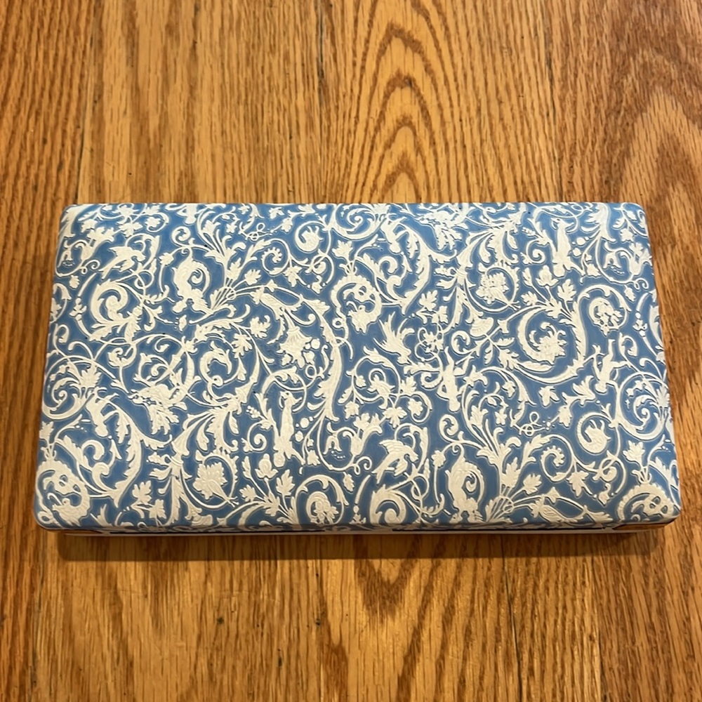 Mele Blue and White Jewelry Box